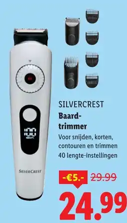 Lidl SILVERCREST Baard trimmer aanbieding