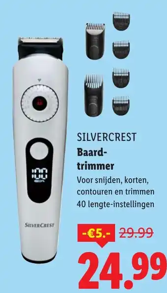 Lidl SILVERCREST Baard trimmer aanbieding