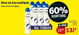 Kruidvat Dove en Axe multipak aanbieding