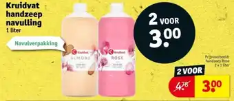 Kruidvat Kruidvat handzeep navulling aanbieding