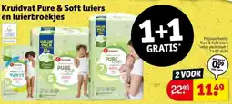 Kruidvat Kruidvat Pure & Soft luiers en luierbroekjes aanbieding