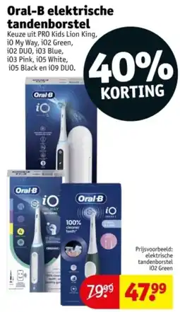 Kruidvat Oral-B Elektrische Tandenborstel aanbieding
