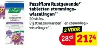Kruidvat Passiflora Rustgevende tabletten stemmings wisselingen aanbieding