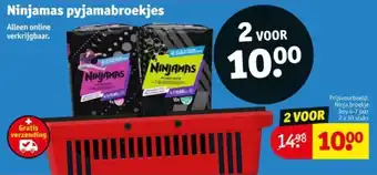 Kruidvat Ninjamas pyjamabroekjes aanbieding