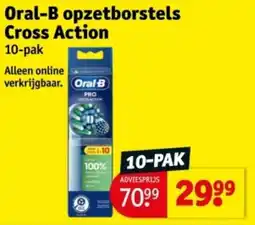 Kruidvat Oral-B opzetborstels Cross Action aanbieding