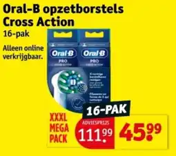 Kruidvat Oral-B opzetborstels Cross Action aanbieding
