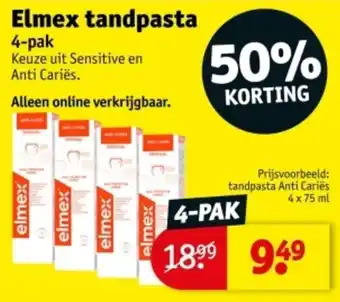 Kruidvat Elmex Tandpasta aanbieding