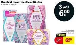Kruidvat Kruidvat Incontinentie Artikelen aanbieding