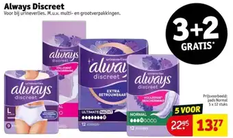 Kruidvat Always Discreet aanbieding