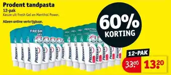 Kruidvat Prodent tandpasta aanbieding