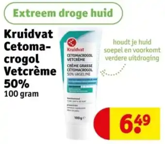 Kruidvat Kruidvat Cetomacrogol Vetcrème 50% aanbieding