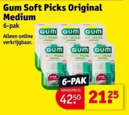 Kruidvat Gum Soft Picks Original Medium aanbieding