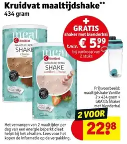 Kruidvat Kruidvat maaltijdshake aanbieding