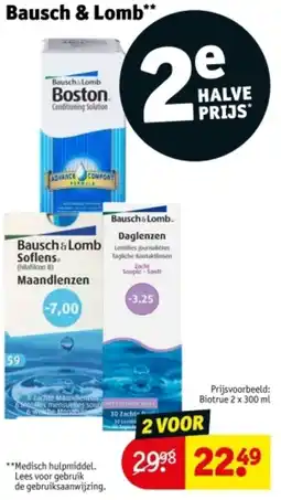 Kruidvat Bausch & Lomb aanbieding