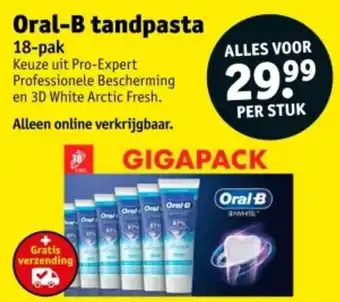 Kruidvat Oral-B tandpasta aanbieding
