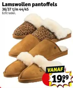 Kruidvat Lamswollen pantoffels aanbieding
