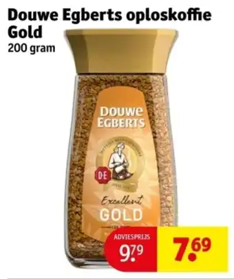 Kruidvat Douwe Egberts oploskoffie Gold aanbieding
