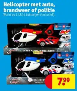 Kruidvat Helicopter met Auto, Brandweer of Politie aanbieding