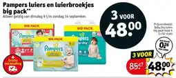 Kruidvat Pampers luiers en luierbroekjes big pack aanbieding