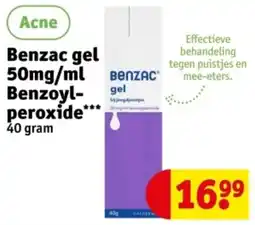 Kruidvat Benzac gel 50mg/mL Benzoylperoxide aanbieding