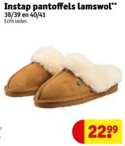 Kruidvat Instap pantoffels lamswol aanbieding