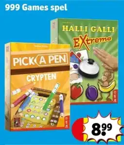 Kruidvat 999 Games spel aanbieding
