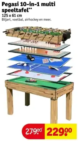 Kruidvat Pegasi 10-in-1 multi Speeltafel aanbieding