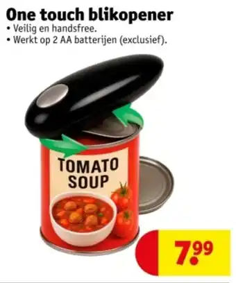 Kruidvat One Touch Blikopener aanbieding