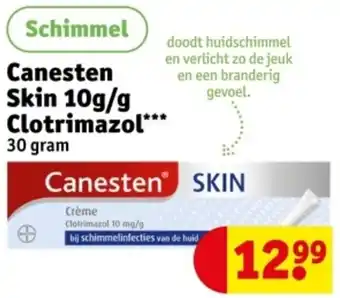 Kruidvat Canesten Skin 10g/g Clotrimazol aanbieding