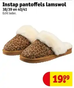 Kruidvat Instap Pantoffels Lamswol aanbieding