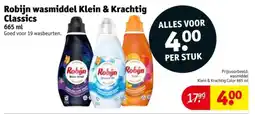 Kruidvat Robijn wasmiddel Klein & Krachtig Classics aanbieding