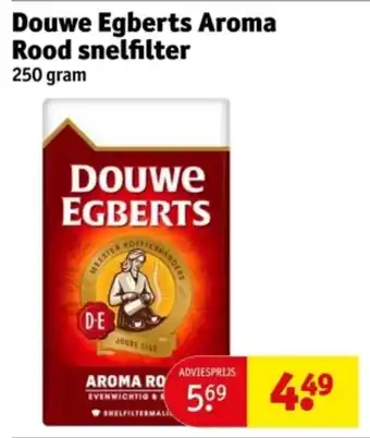 Kruidvat Douwe Egberts Aroma Rood Snelfilter aanbieding
