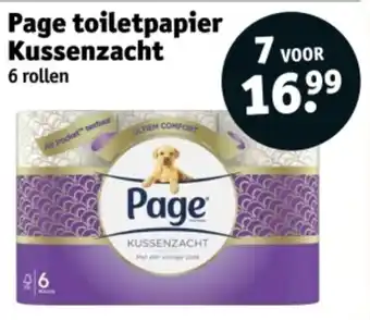 Kruidvat Page Toiletpapier Kussenzacht aanbieding