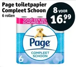 Kruidvat Page toiletpapier Compleet Schoon aanbieding