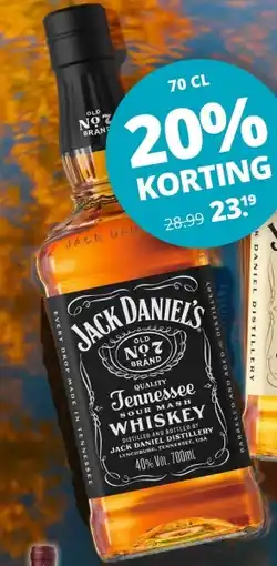 Mitra Jack Daniel's Black Label Old No.7 Tennessee Whiskey aanbieding