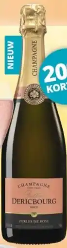 Mitra Dericbourg Champagne Brut Perles de Rosé aanbieding