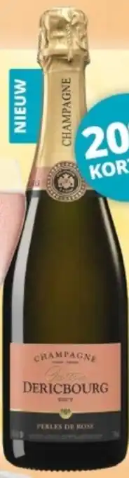 Mitra Dericbourg Champagne Brut Perles de Rosé aanbieding