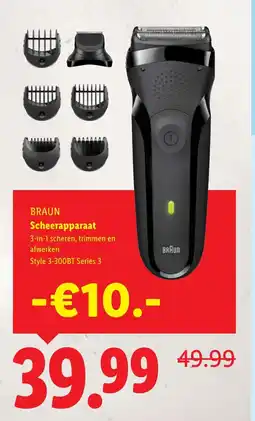 Lidl BRAUN Scheerapparaat aanbieding