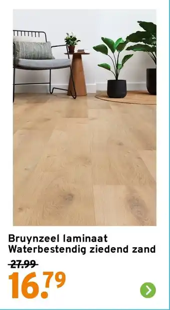 GAMMA Bruynzeel laminaat Waterbestendig ziedend zand aanbieding