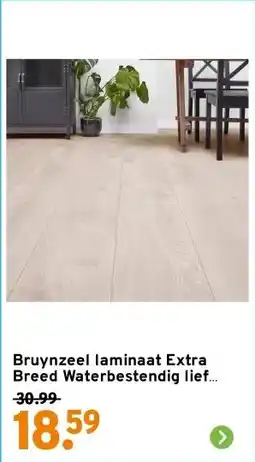 GAMMA Bruynzeel laminaat Extra Breed Waterbestendig lief lichtgrijs aanbieding