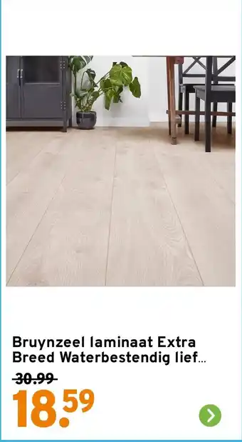 GAMMA Bruynzeel laminaat Extra Breed Waterbestendig lief lichtgrijs aanbieding