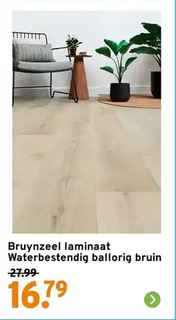 GAMMA Bruynzeel laminaat Waterbestendig ballorig bruin aanbieding