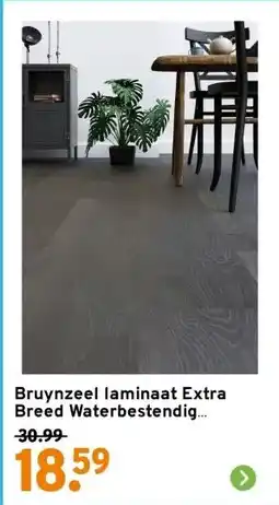 GAMMA Bruynzeel laminaat Extra Breed Waterbestendig zogenaamd zwart aanbieding