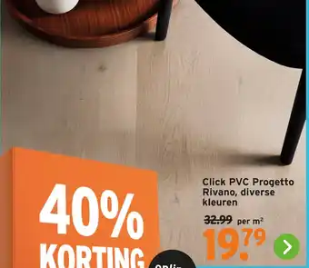 GAMMA Click PVC Progetto Rivano, diverse kleuren aanbieding