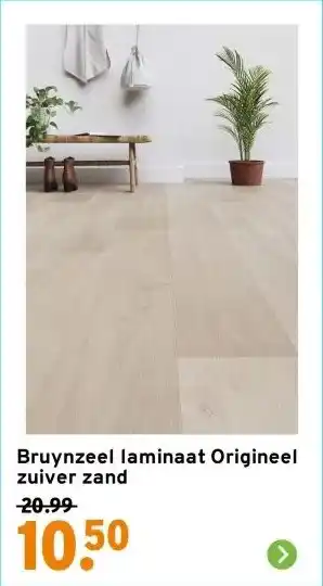 GAMMA Bruynzeel laminaat Origineel zuiver zand aanbieding