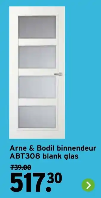 GAMMA Arne & Bodil binnendeur ABT308 blank glas aanbieding