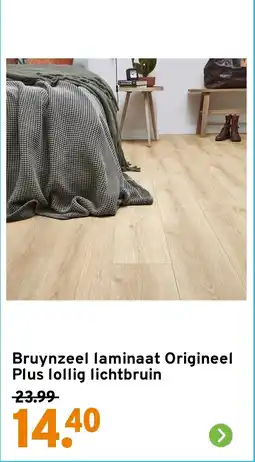 GAMMA Bruynzeel laminaat Origineel Plus lollig lichtbruin aanbieding