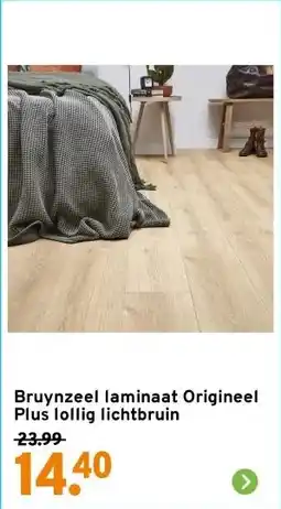 GAMMA Bruynzeel laminaat Origineel Plus lollig lichtbruin aanbieding