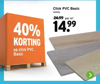GAMMA Click PVC Basic aanbieding