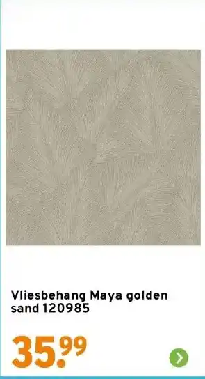GAMMA Vliesbehang Maya golden sand 120985 aanbieding